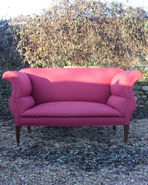 AN EDWARDIAN 2 SEATER SOFA - ADDITIONAL PHOTO 2