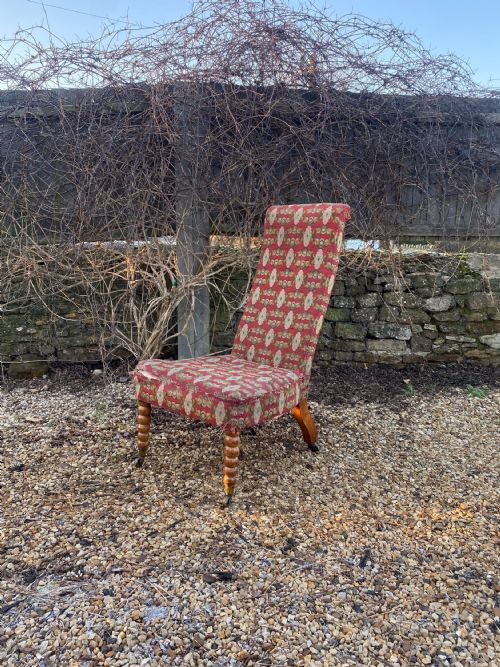 a bobbin slipper chair - CATEGORY: ANTIQUE CHAIRS - DATED 19TH CENTURY