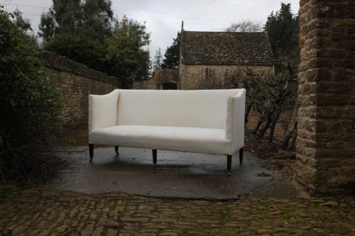a 19th century flat back sofa - CATEGORY: ANTIQUE SOFAS - DATED 19TH CENTURY