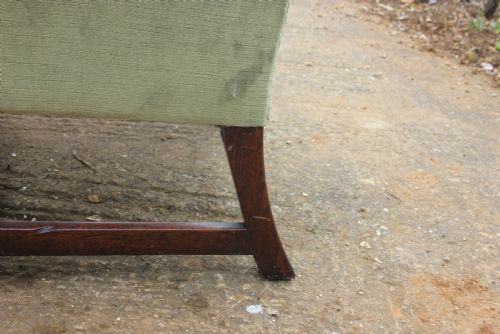 A 18TH CENTURY WINGCHAIR - ADDITIONAL PHOTO 2