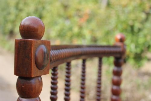 19TH CENTURY ROSEWOOD BOBBIN CHAIR - ADDITIONAL PHOTO 5