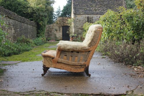 A HOWARD STYLE ARMCHAIR - ADDITIONAL PHOTO 1