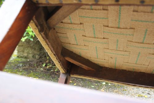 A 18TH CENTURY GEORGIAN WINGCHAIR - ADDITIONAL PHOTO 4