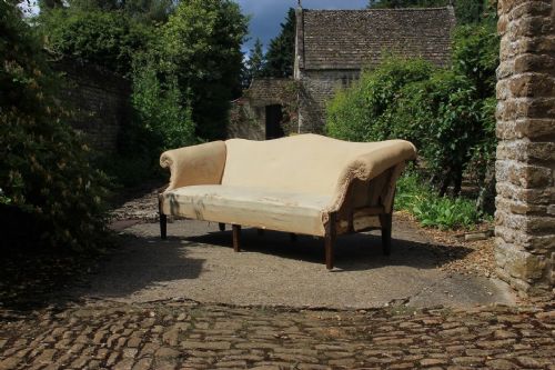 a georgian camel back sofa - CATEGORY: ANTIQUE SOFAS - DATED GEORGIAN