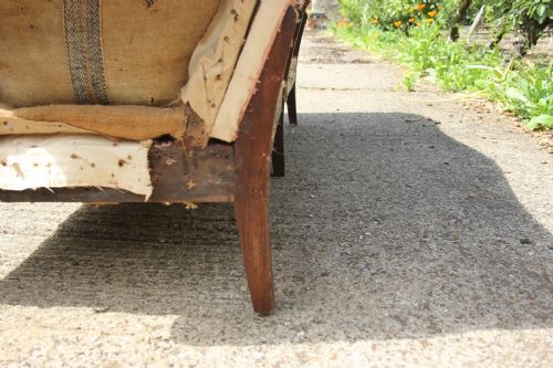 A GEORGIAN CAMEL BACK SOFA - ADDITIONAL PHOTO 4