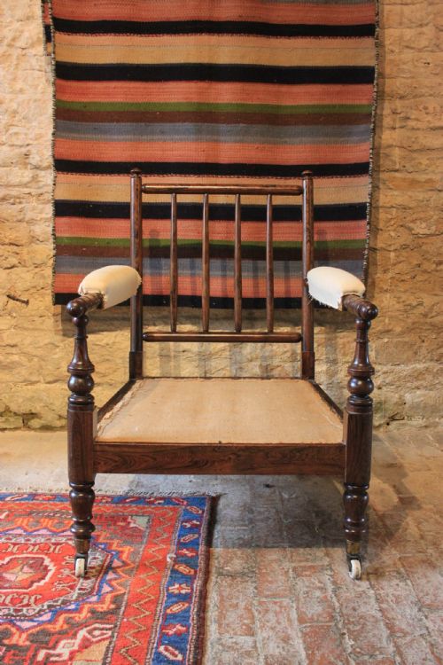 19TH CENTURY SIMULATED ROSEWOOD ARMCHAIR - ADDITIONAL PHOTO 1