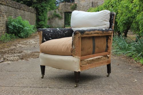 howard style armchair - CATEGORY: ANTIQUE CHAIRS - DATED EDWARDIAN