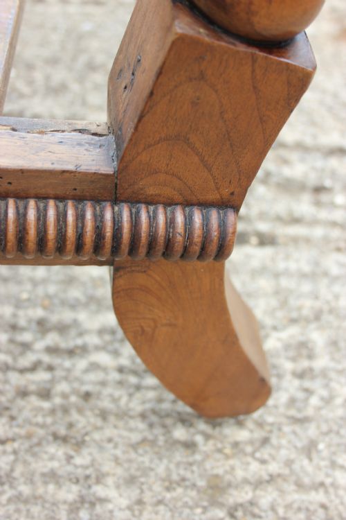 19TH CENTURY WALNUT BOBBIN ARMCHAIR - ADDITIONAL PHOTO 4