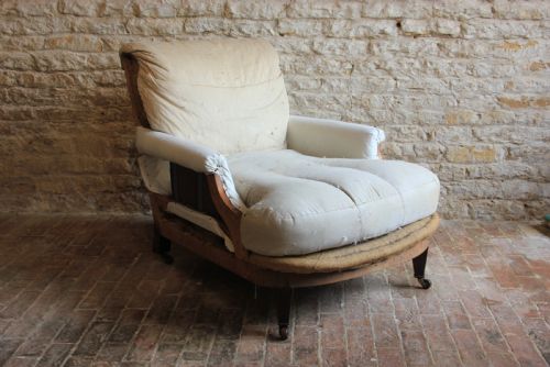 a english country house armchair - CATEGORY: ANTIQUE CHAIRS - DATED EDWARDIAN