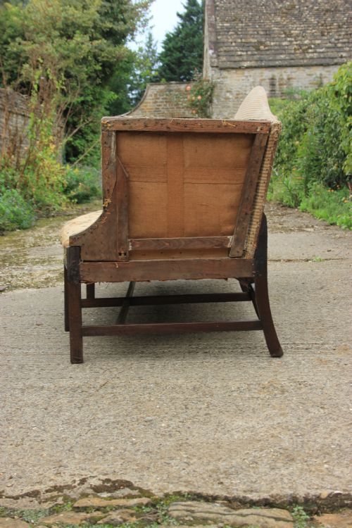 A STUNNING GEORGIAN CAMPAIGN SOFA - ADDITIONAL PHOTO 2