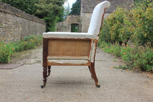 A WILLIAM IV LIBRARY CHAIR - ADDITIONAL PHOTO 1