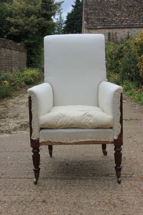 A WILLIAM IV LIBRARY CHAIR - ADDITIONAL PHOTO 4