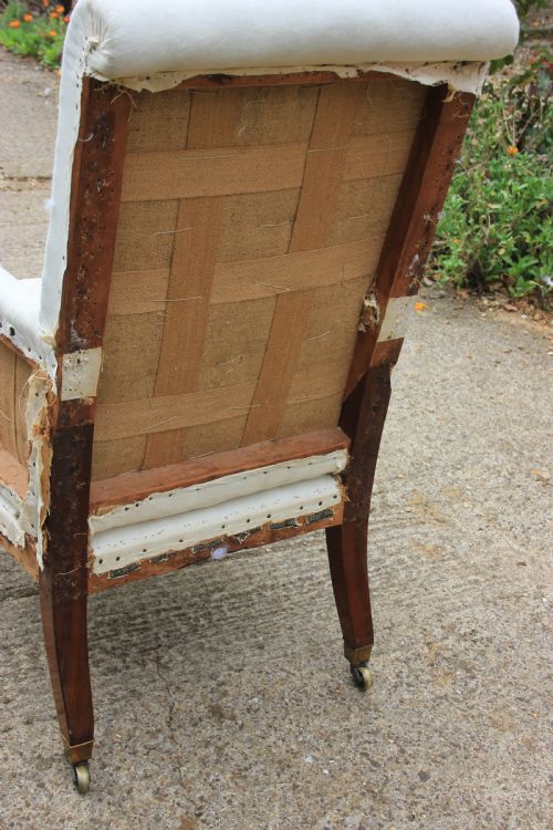A WILLIAM IV LIBRARY CHAIR - ADDITIONAL PHOTO 5