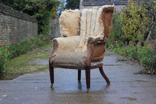A Georgain Barrel Back Armchair