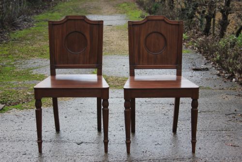 A PAIR OF HALL CHAIRS ATTRIBUTED TO GILLOWS - ADDITIONAL PHOTO 6