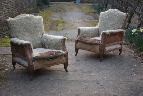 PAIR OF HOWARD STYLE ARMCHAIRS - ADDITIONAL PHOTO 1