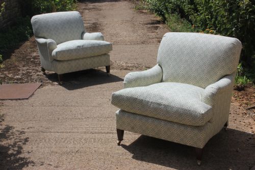 Pair of Howard and Sons Ivor Armchair