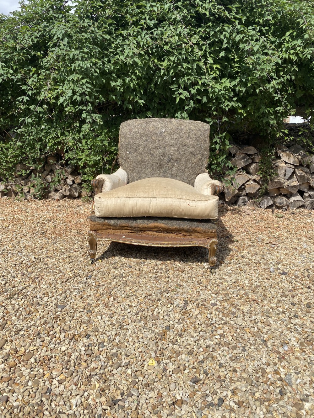 An English country  house Gilt armchair View IV