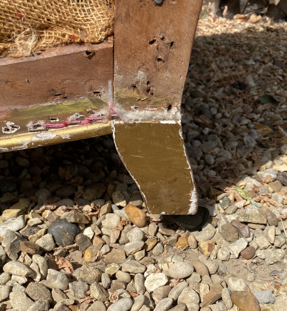 An English country  house Gilt armchair View VI
