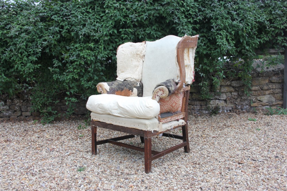 A Georgian wingchair 