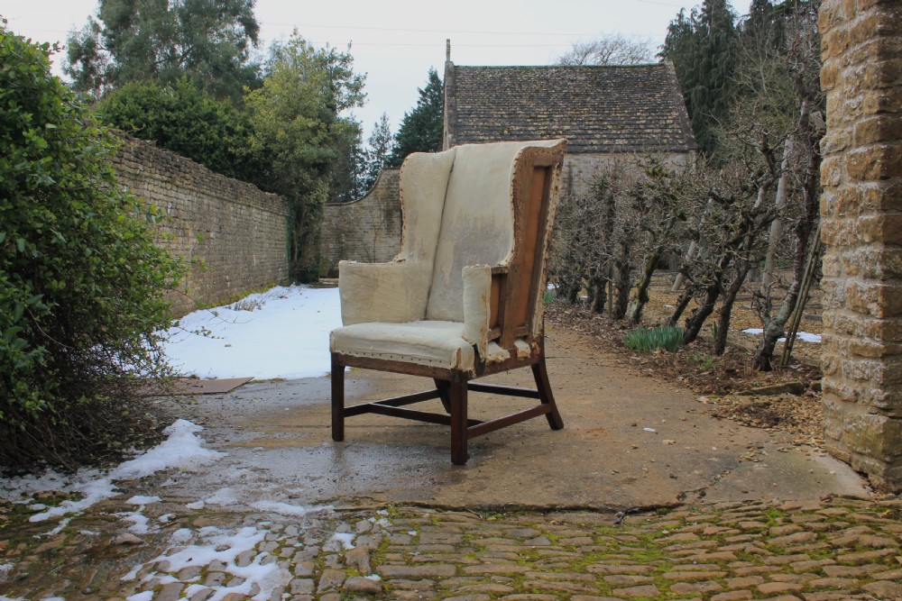 A 18th century wingchair