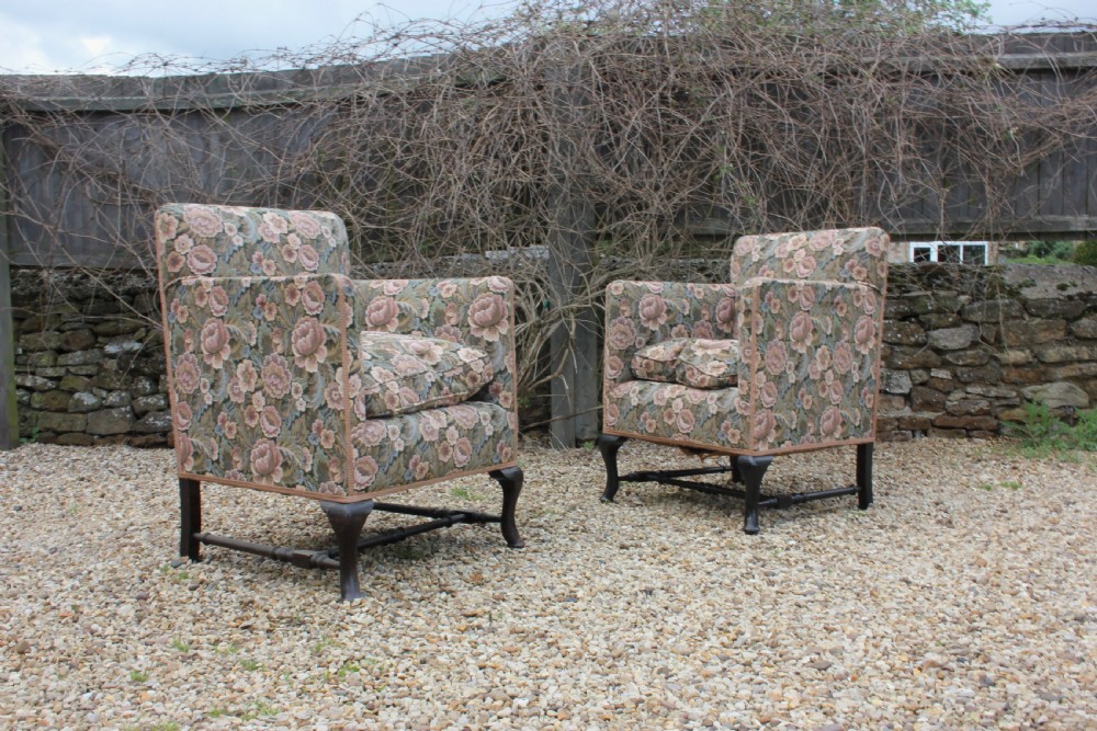 A Pair of Edwardian armchair 