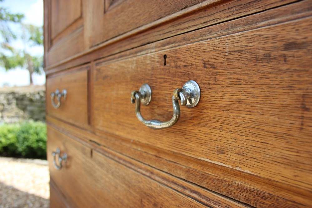 A Howard and sons Oak linen press View IX