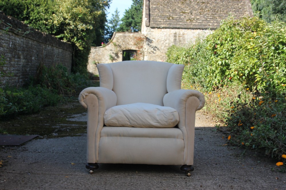 A Victorian deep seated Armchair View III
