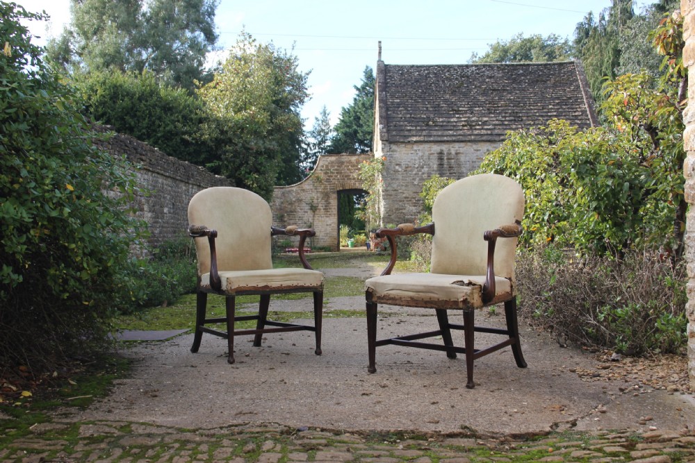A pair of 18th century chairs