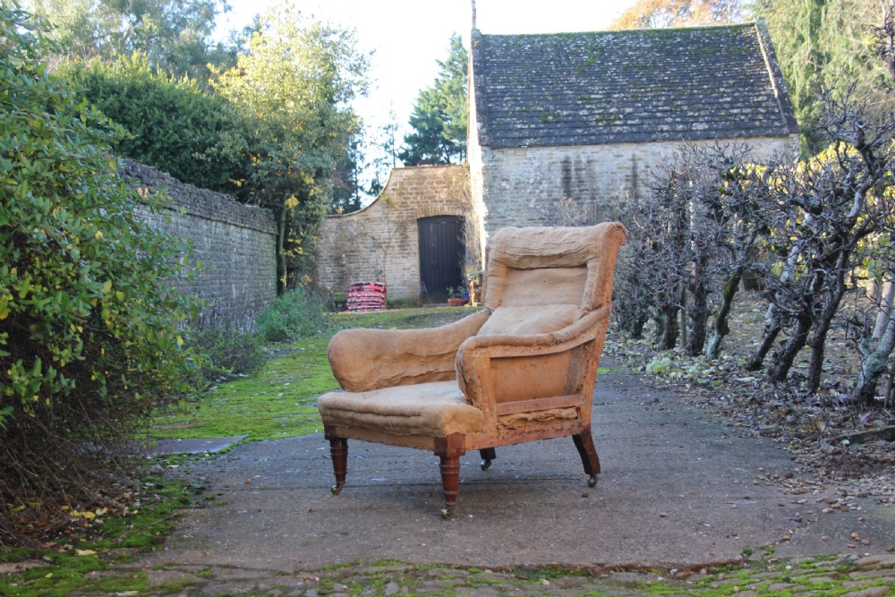 A 19th century Howard style armchair 