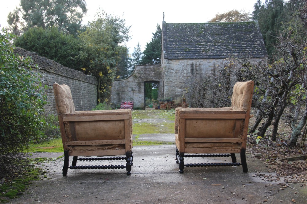 A pair of bobbin armchairs View III