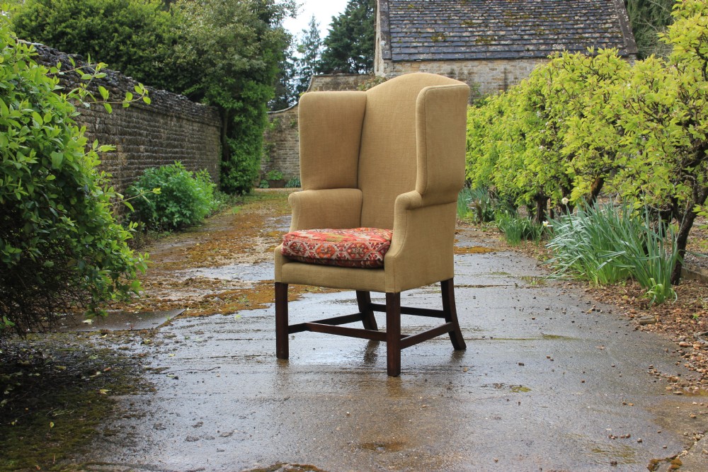 A 18th century Georgian wingchair 