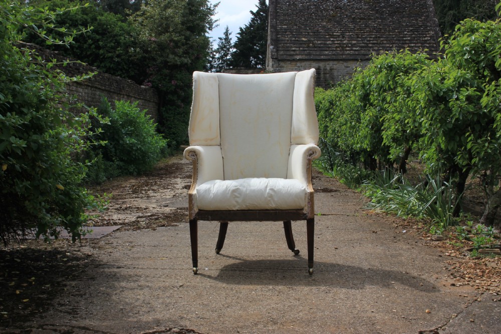 A large 18th century Barrel back chair View III