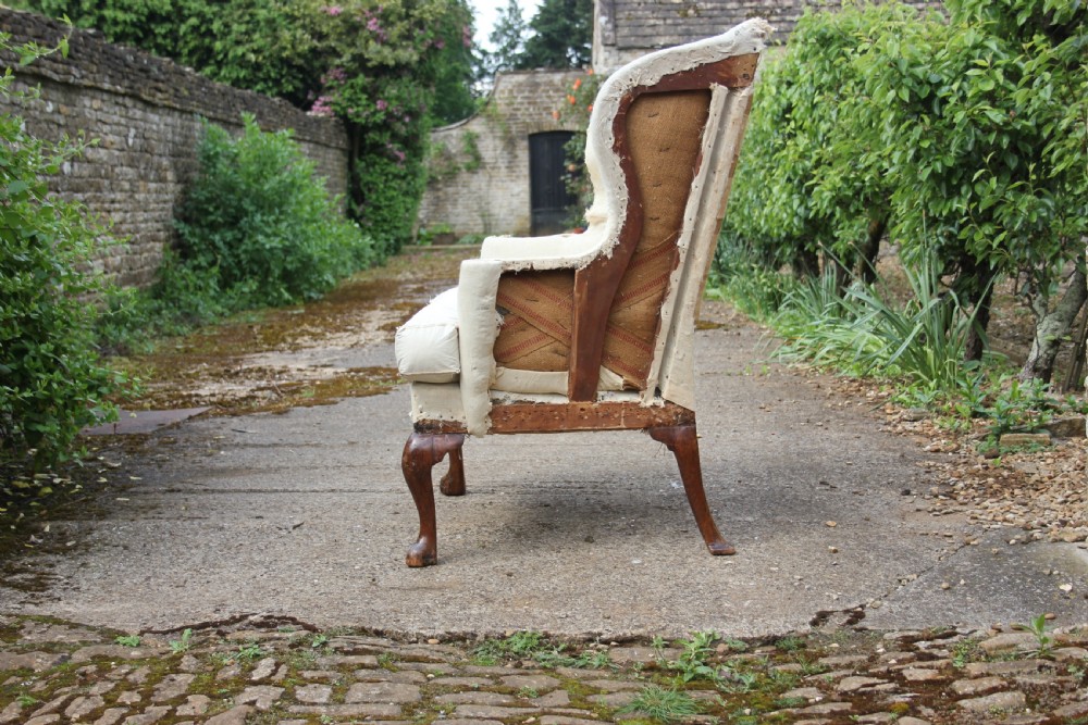 An 18th century Elm wingchair View II