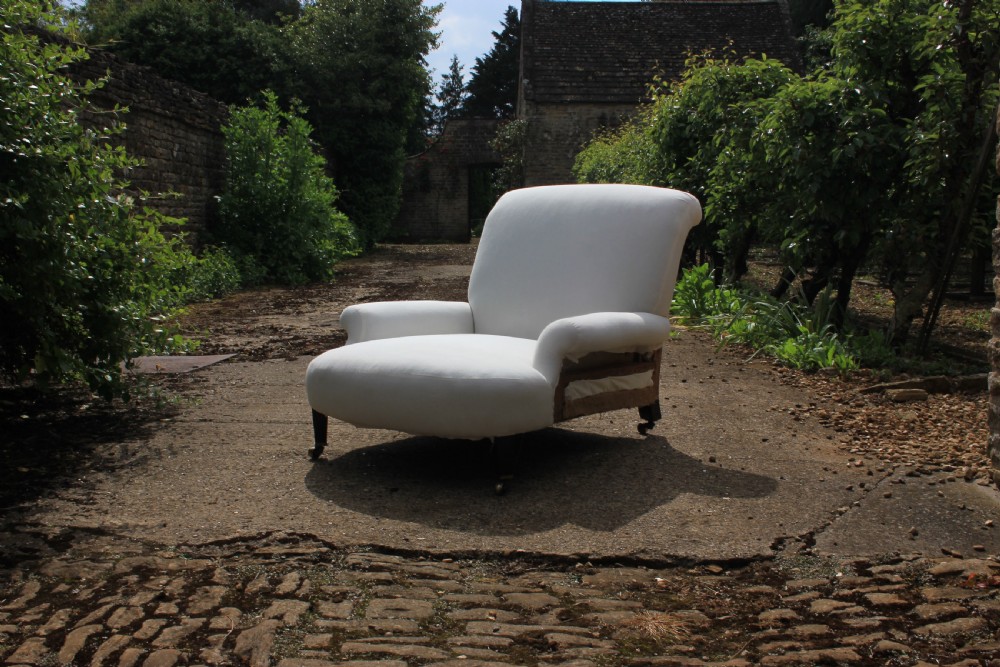 A deep seated club chair 