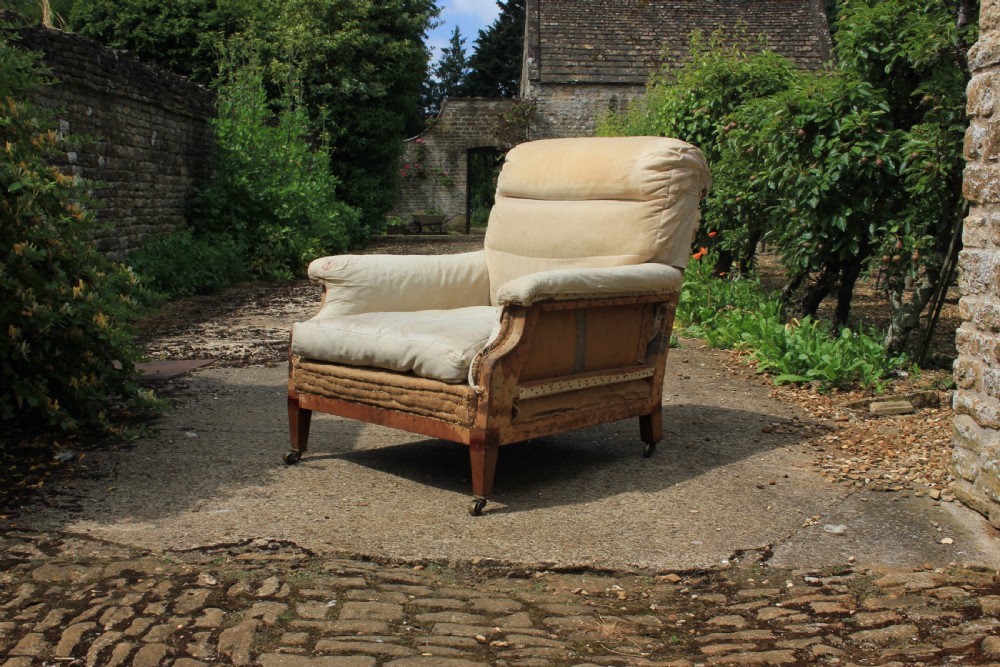 Edwardian flat armchair 