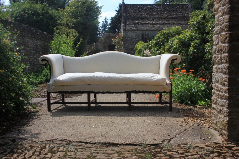 Edwardian camel back sofa