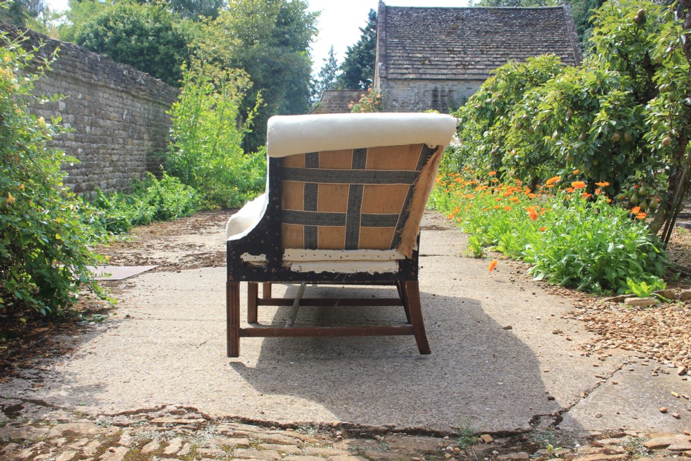 Edwardian camel back sofa View II