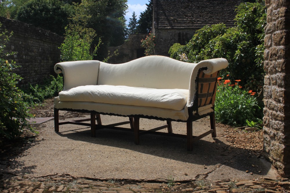 Edwardian camel back sofa View III