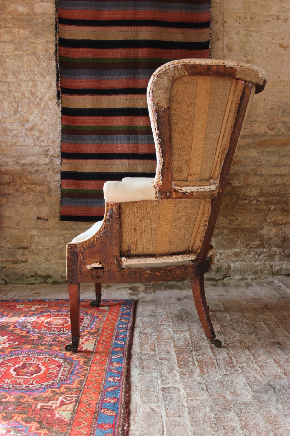 a Georgian barrel back wingchair View VI
