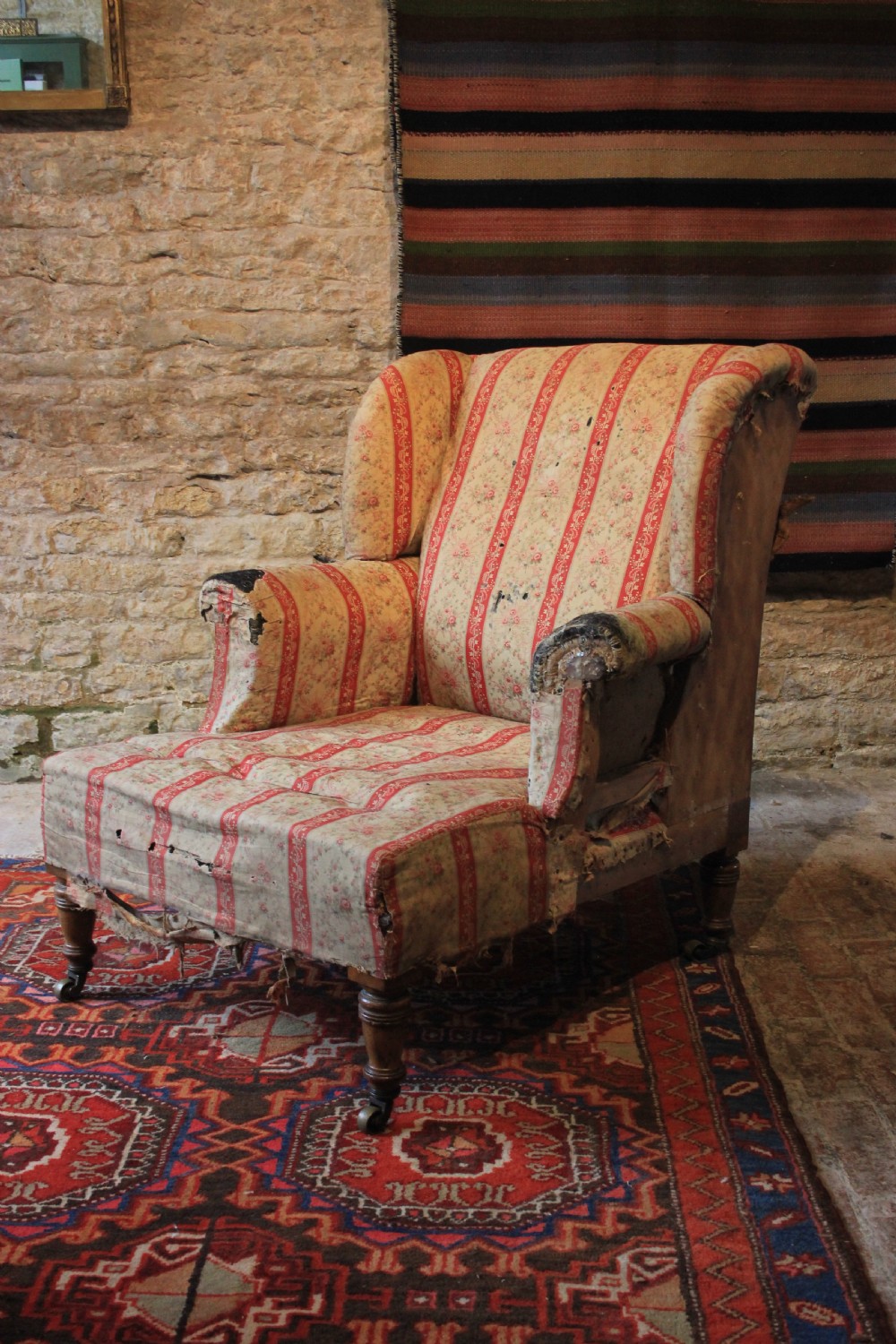 Rare and unusual Howard and sons armchair 