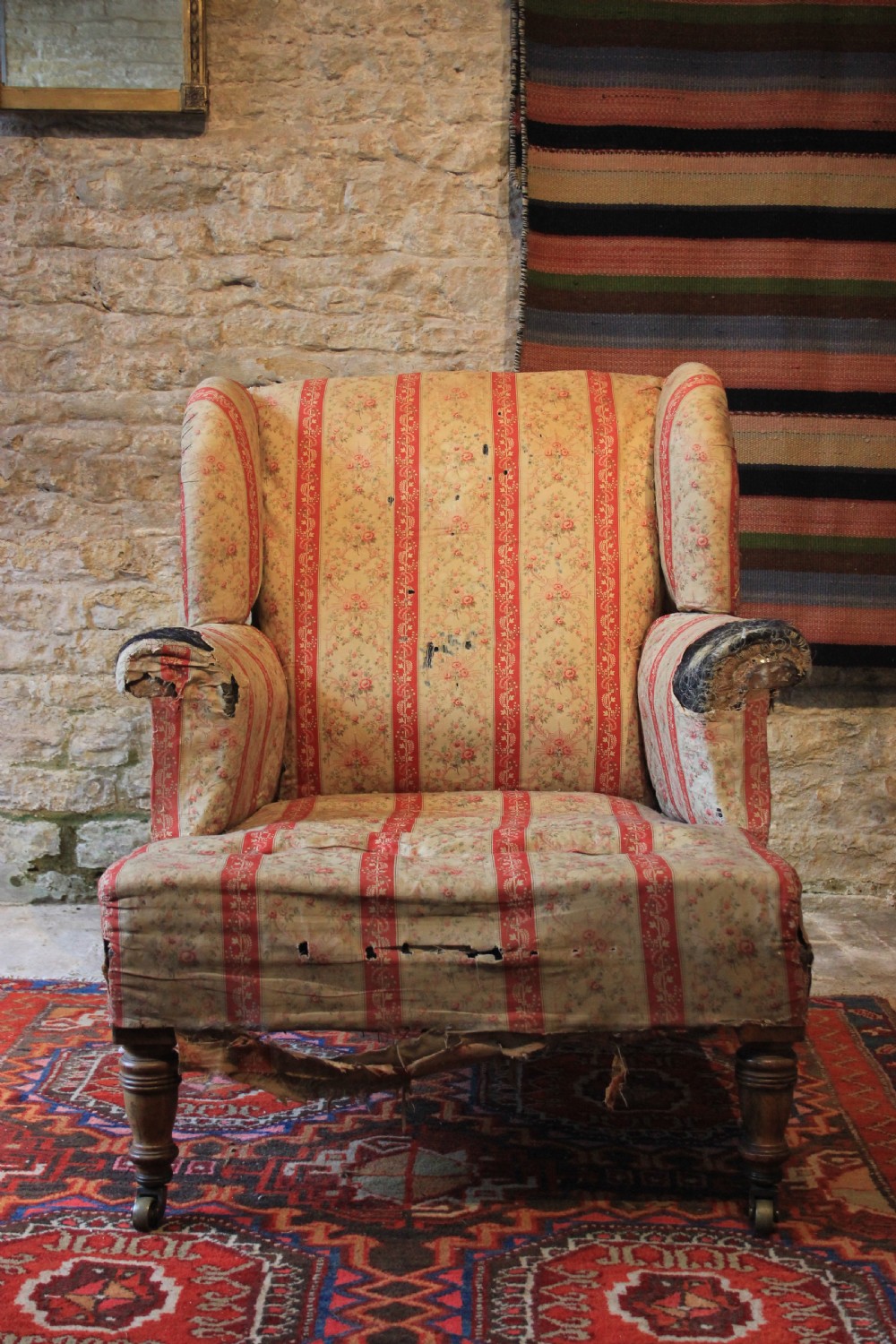 Rare and unusual Howard and sons armchair  View II