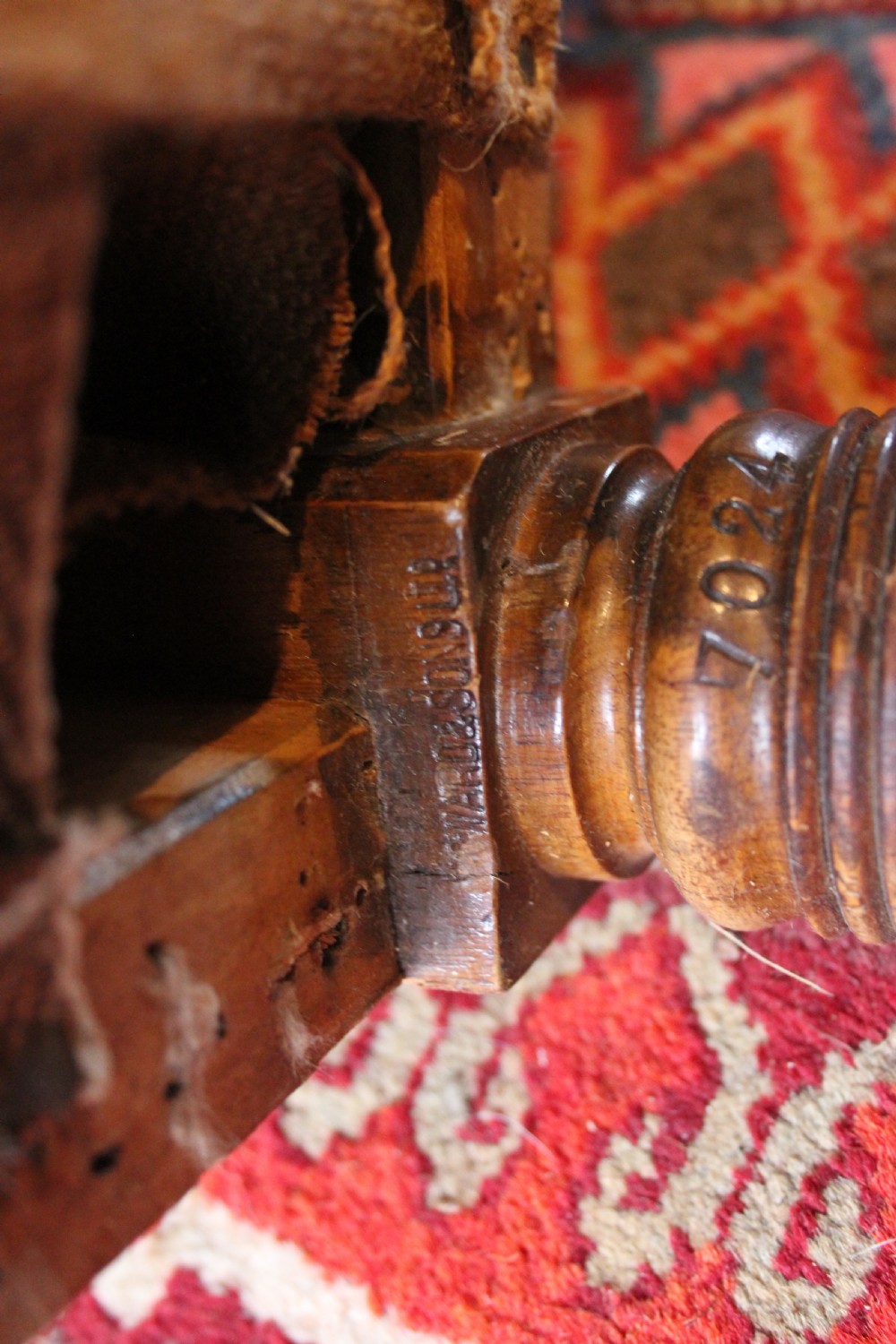 Rare and unusual Howard and sons armchair  View III