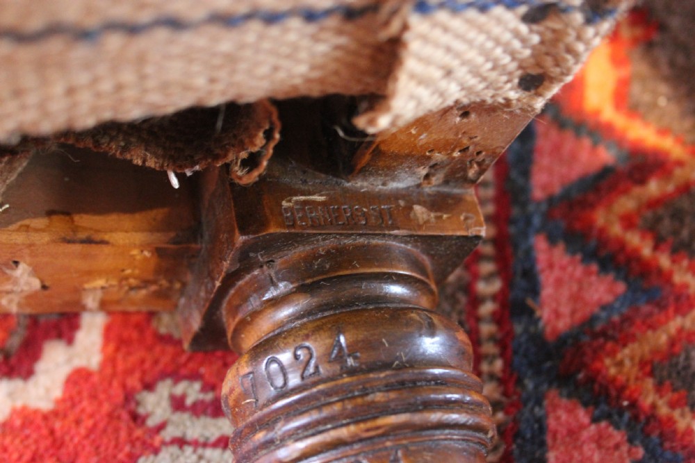 Rare and unusual Howard and sons armchair  View IV