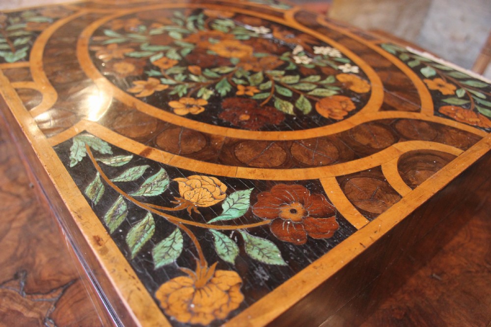A 17th century Dutch marquetry lace box  View II
