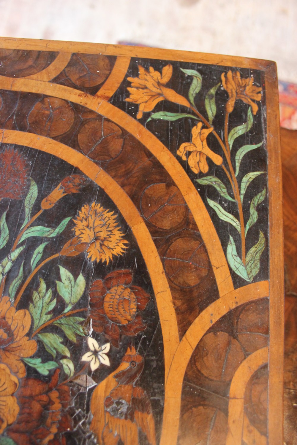 A 17th century Dutch marquetry lace box  View IV
