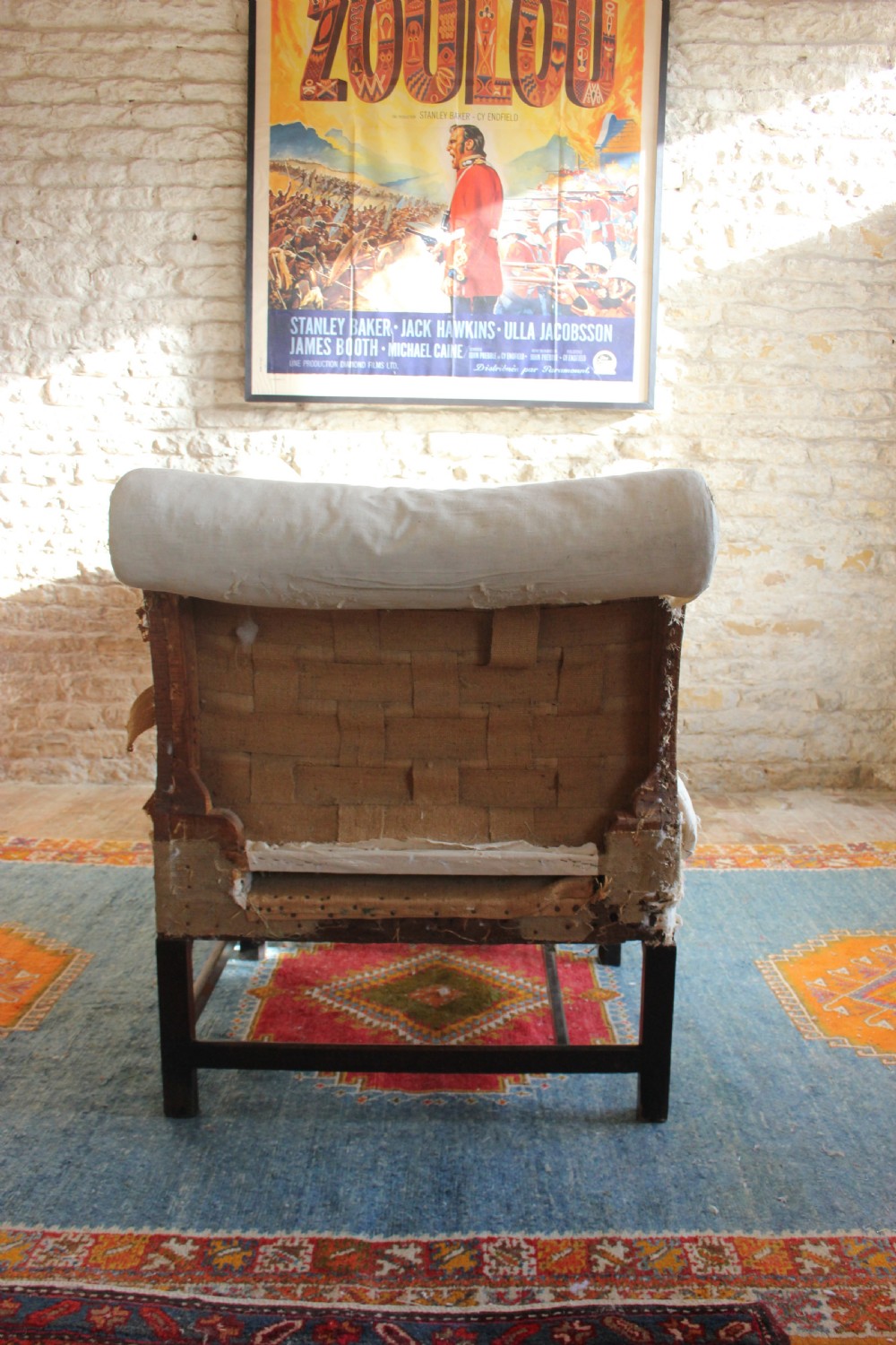 All original, 18th century camel-back sofa View II