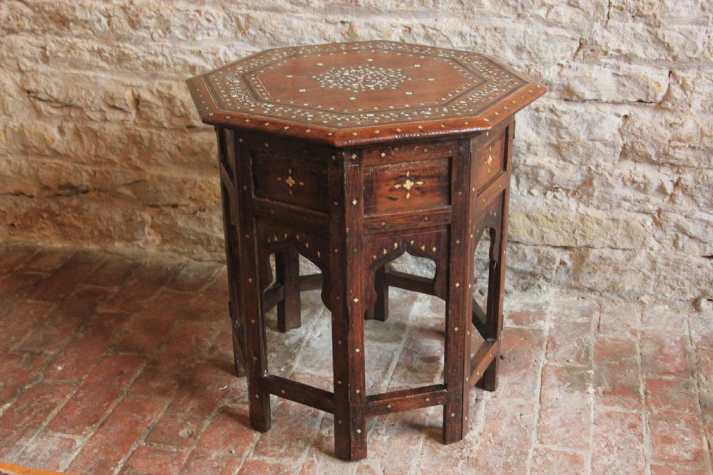 A 19th century Hoshiarpur side table