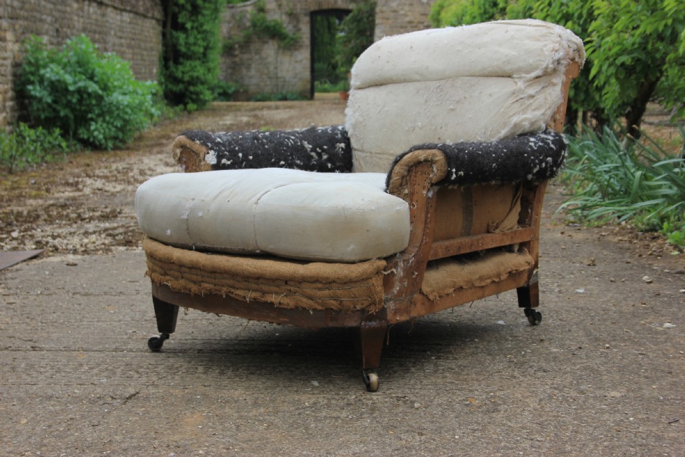 Deep seated English armchair 