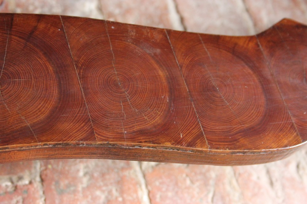 Early 18th century Yew wood chest on stand  View VII